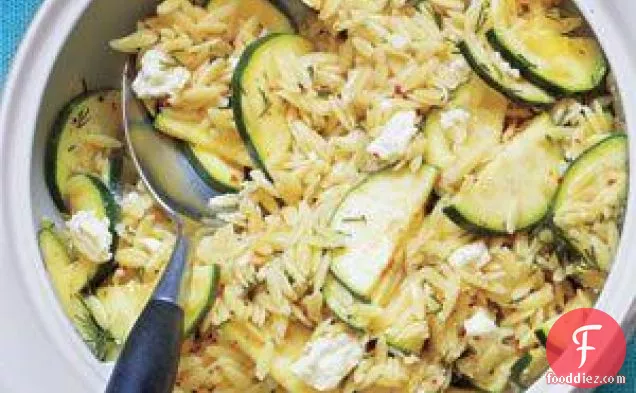 Orzo Salad With Zucchini And Feta Recipe