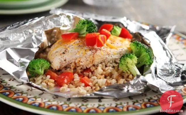 Foil-Packet Southwestern Chicken Dinner