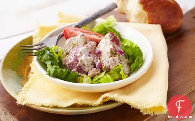 Ranch Tuna and Potato Salad with Roasted Jalapenos