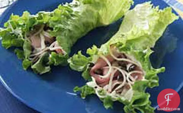 Ham and Cheese Lettuce Wraps