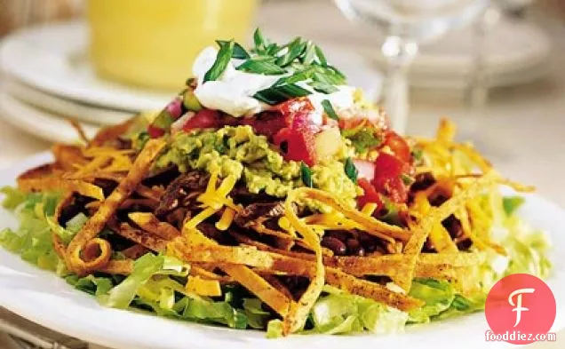 Taco Salad with Tortilla Whiskers