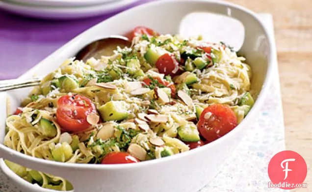 Pasta with Zucchini and Toasted Almonds