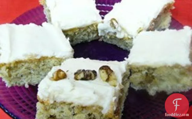 Banana Bread Bars with Brown Butter Frosting