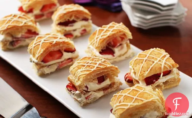 Strawberry-White Chocolate Napoleons