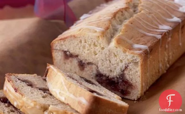 Sour Cream Raspberry Swirl Loaf