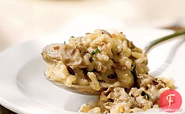 Oyster and Wild Rice Casserole