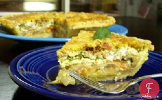 Tomato and Basil Quiche