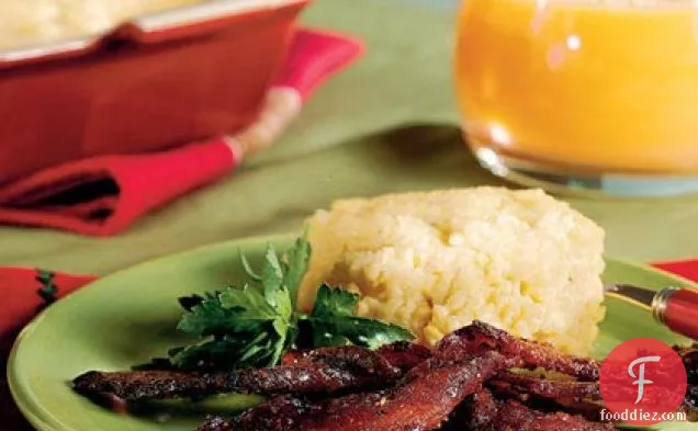 चेडर पनीर पुलाव पीसता है