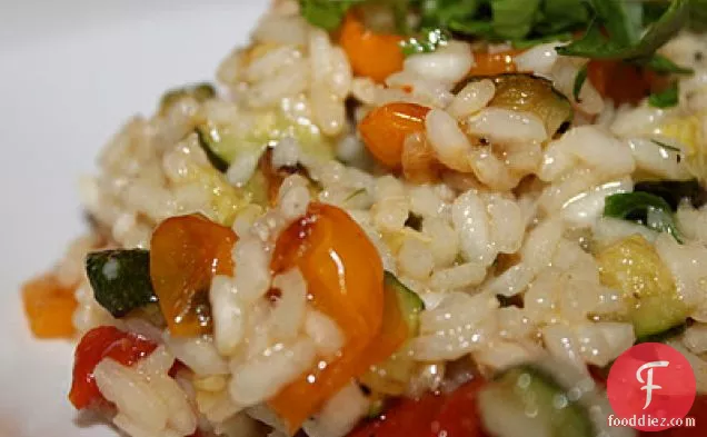 Roasted Cherry Tomato & Zucchini Risotto