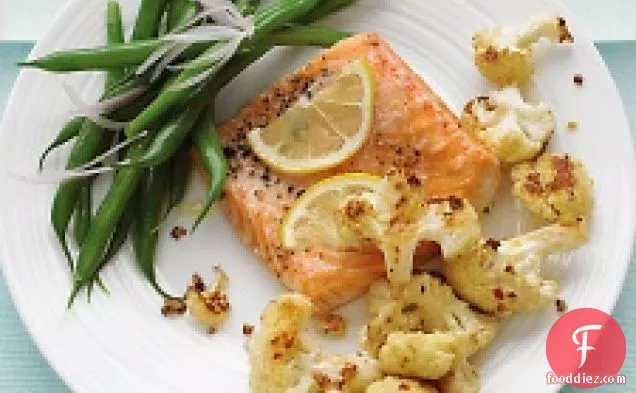 Roasted Salmon With Spicy Cauliflower