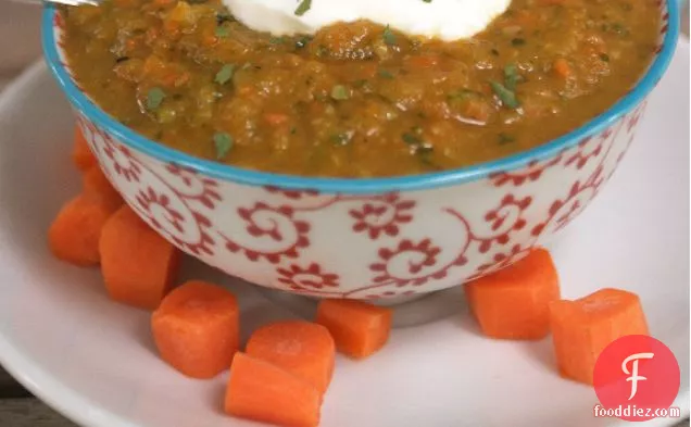 Zucchini Carrot Puréed Soup