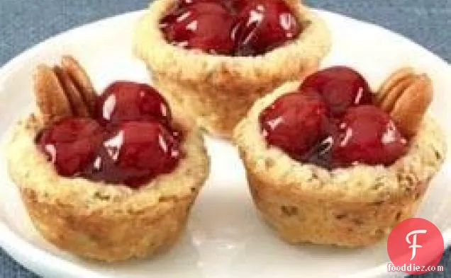 Mini Cherry Pecan Pies