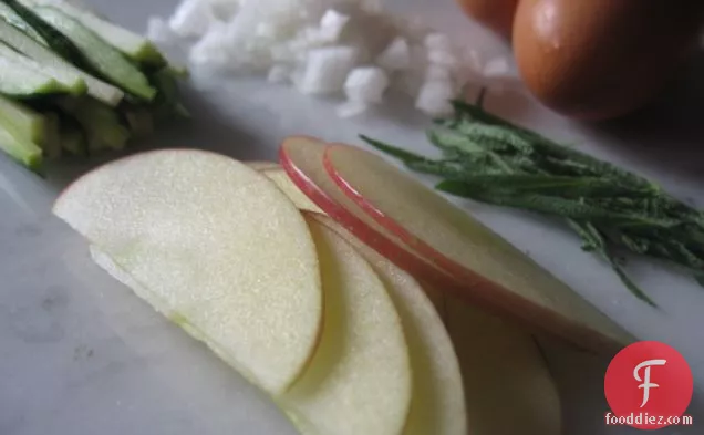 Apple Sage Zucchini Omelet