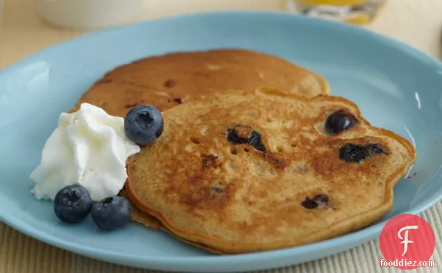 Blueberry Graham Pancakes