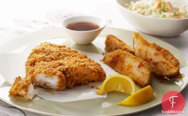Easy Baked Fish & Chips for Two
