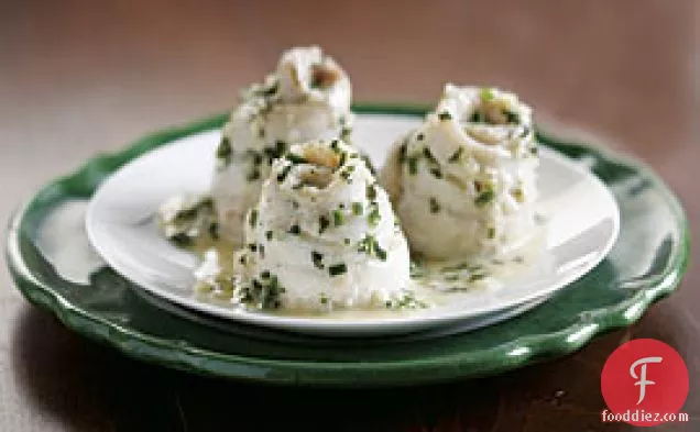Poached Flounder With Mint Beurre Blanc