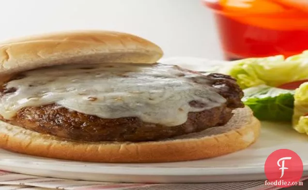 Five-Cheese Skillet Burgers