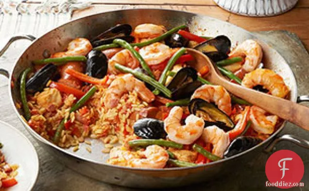 Festive Skillet Seafood Paella