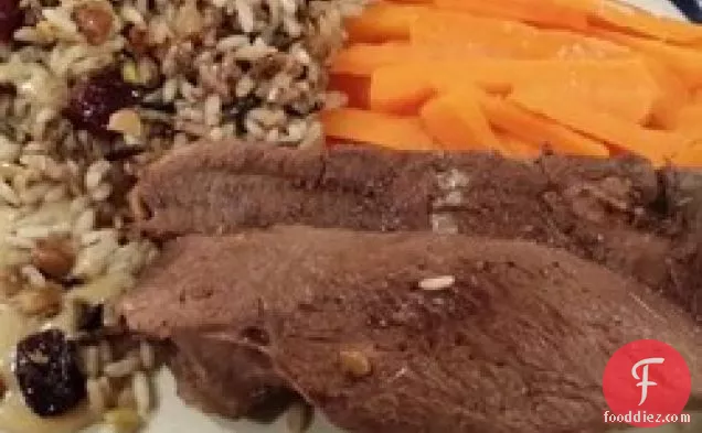 Roast Goose with Wild Rice Stuffing