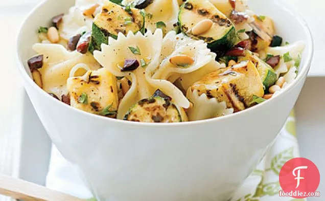 Grilled Yellow Squash and Zucchini Pasta Salad