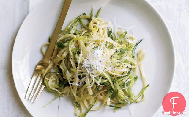 Zucchini Linguine with Herbs