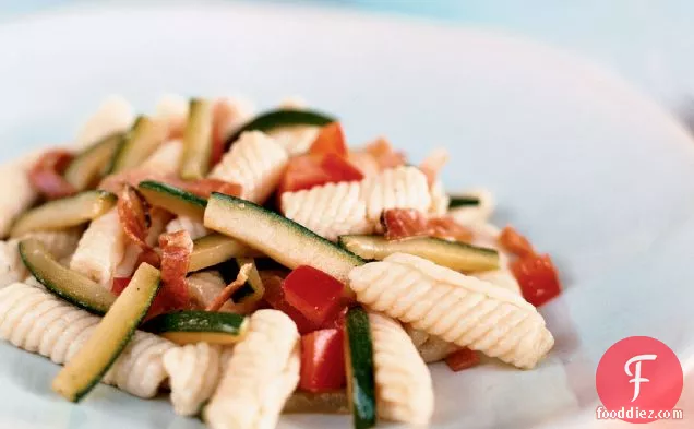 Ricotta Cavatelli with Bacon and Zucchini