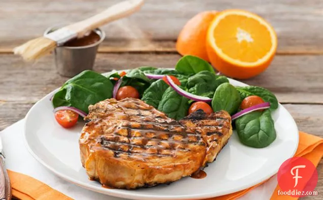 साइट्रस बारबेक्यू पोर्क चॉप्स