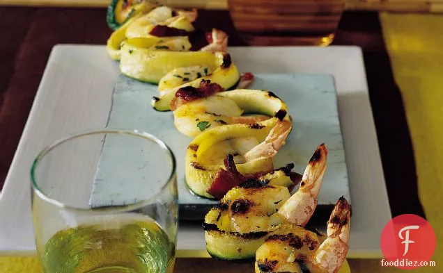 Zucchini-Wrapped Shrimp with Bacon
