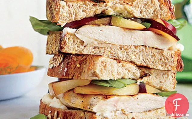 Grilled Turkey-Plum Sandwiches