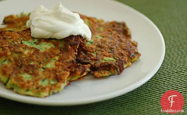 Zucchini Fritters With Goat Cheese