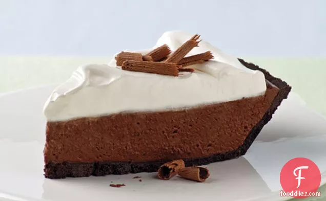 Chocolate Silk Pie with Marshmallow Meringue