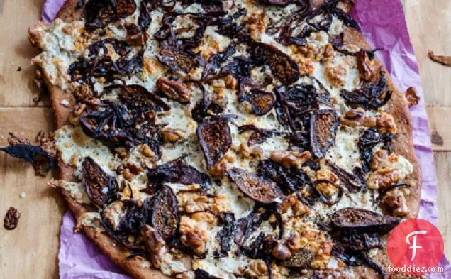 Caramelized Red Onion and Fig Pizza
