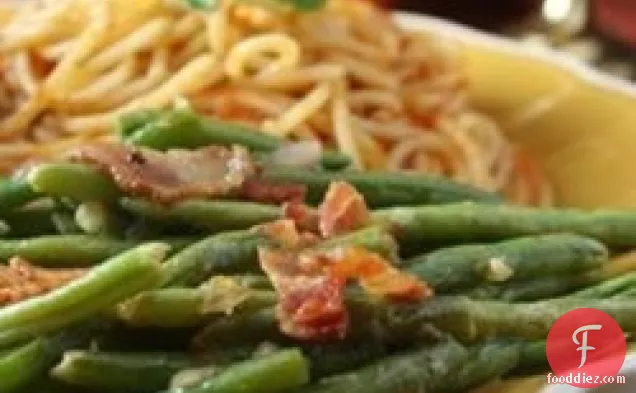 Green Beans With Shallot Dressing