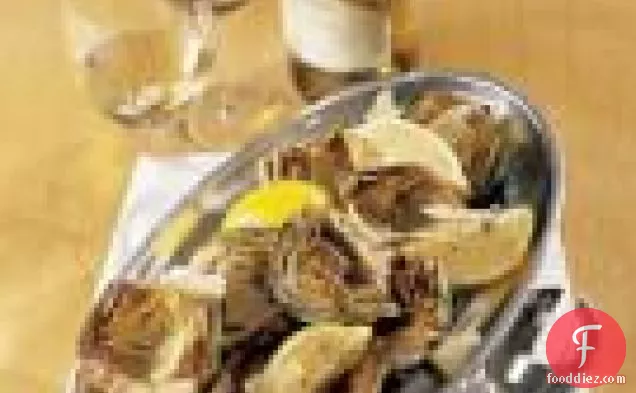 Pan-roasted Artichokes With Garlic And Lemon