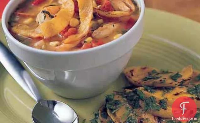 Corn-and-Shrimp Tortilla Soup