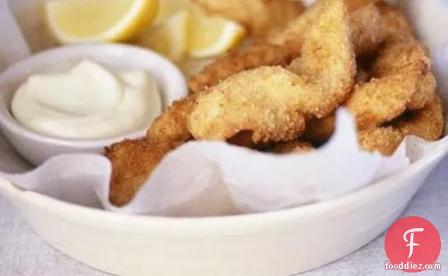 Spiced Sole Goujons With Lemon Mayo