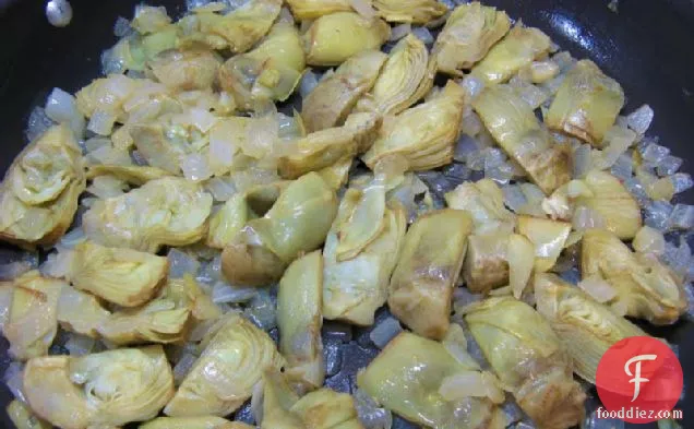 Artichoke Hearts With Caramelized Onions And Herb Dressing