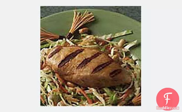 Asian Chicken with Peanut Slaw