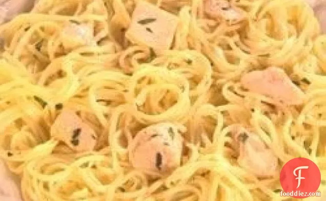 Angel Hair Pasta with Lemon and Chicken