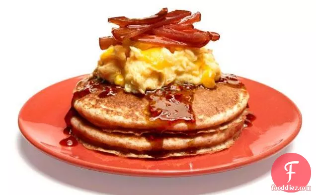 Whole-Grain Pancakes With Eggs and Bacon