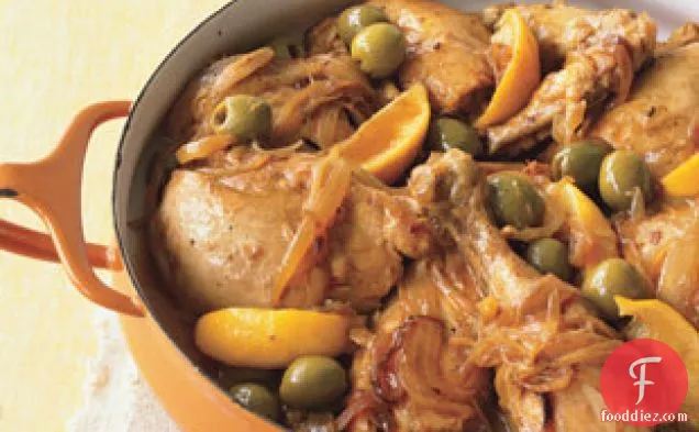 Moroccan Chicken With Green Olives And Artichokes
