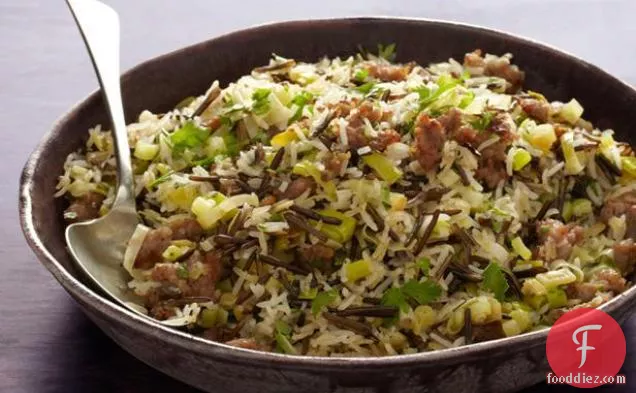 Wild Rice and Basmati Pilaf with Sausage
