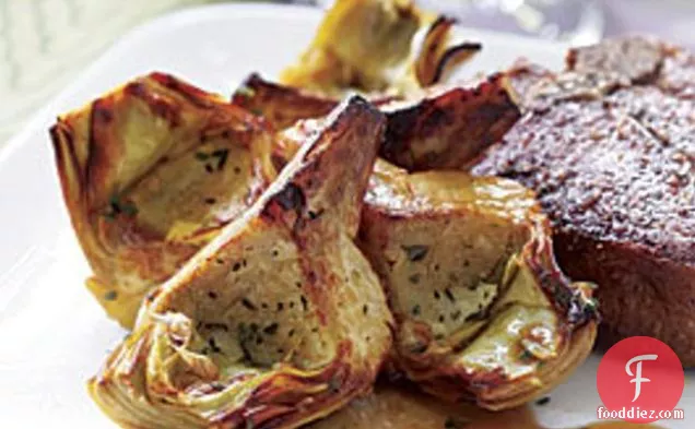 Pan-seared Artichokes With Sherry Vinegar & Thyme