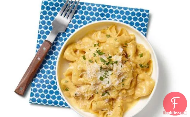 Tortellini With Pumpkin Alfredo Sauce