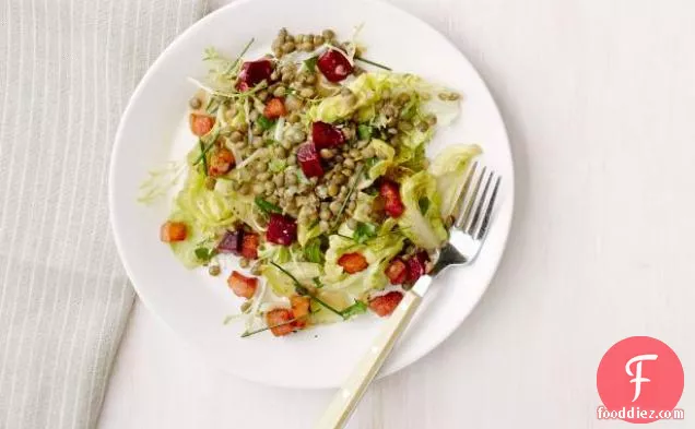 Lentil Salad with Beets and Bacon