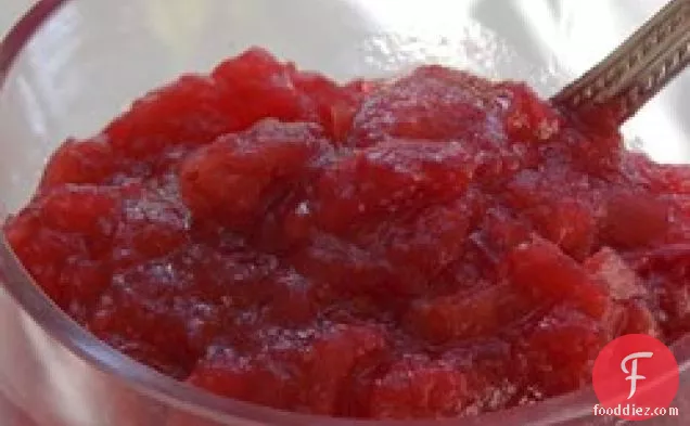 आसान क्रैनबेरी सेब