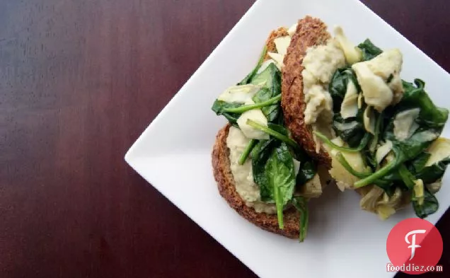 Artichoke, Spinach & White Bean Sandwich