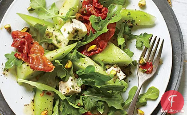 Melon and Crispy Prosciutto Salad