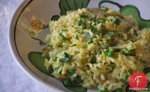 Pressure Cooker Saffron And Artichoke Risotto