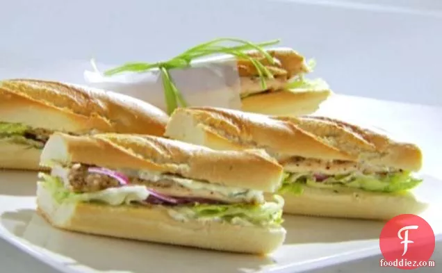 Chicken Cutlet Sandwich with Herb Mayonnaise